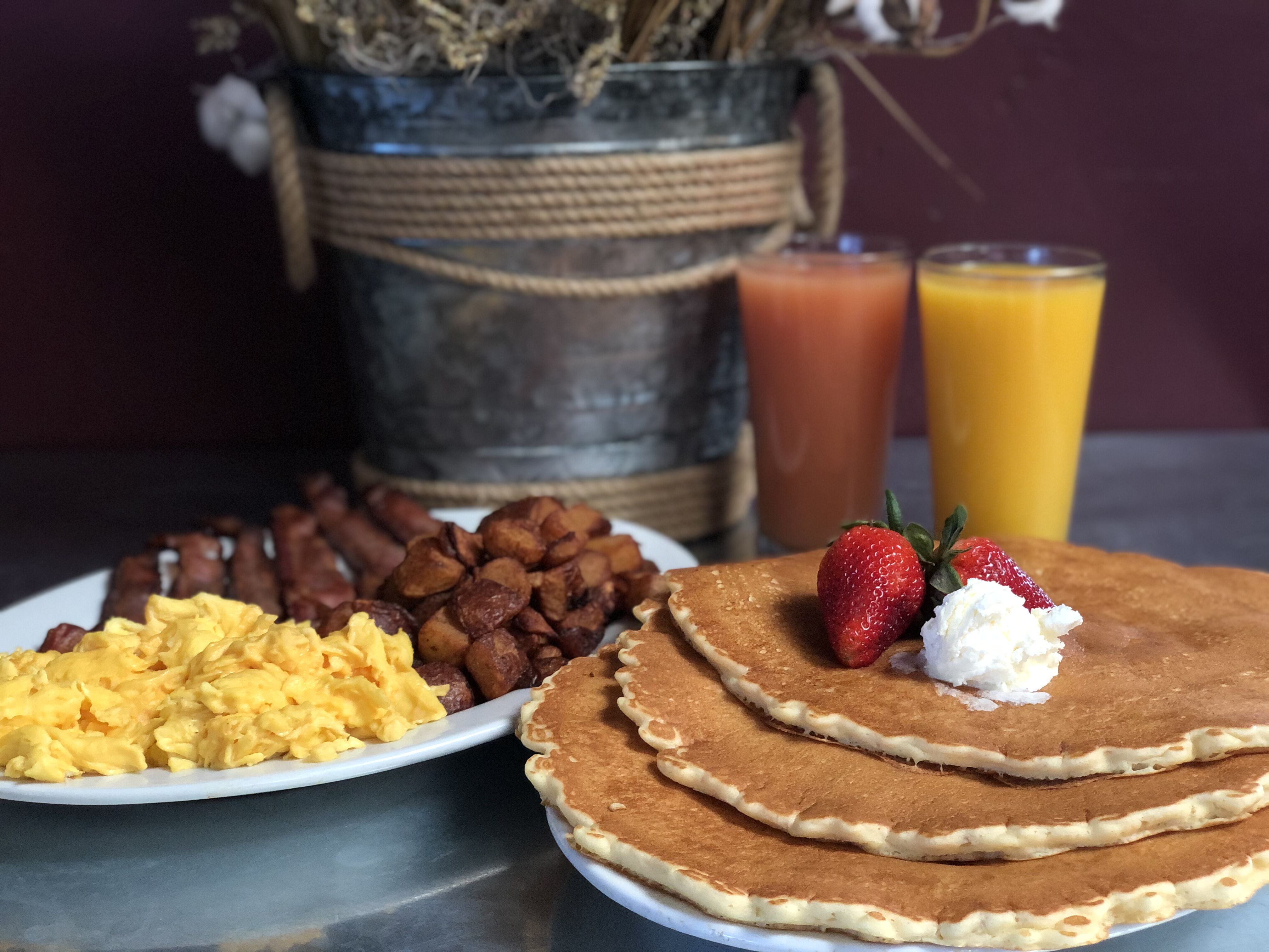 Order Family Flapjack Brunch food online from Hash House a Go Go store, Las Vegas on bringmethat.com