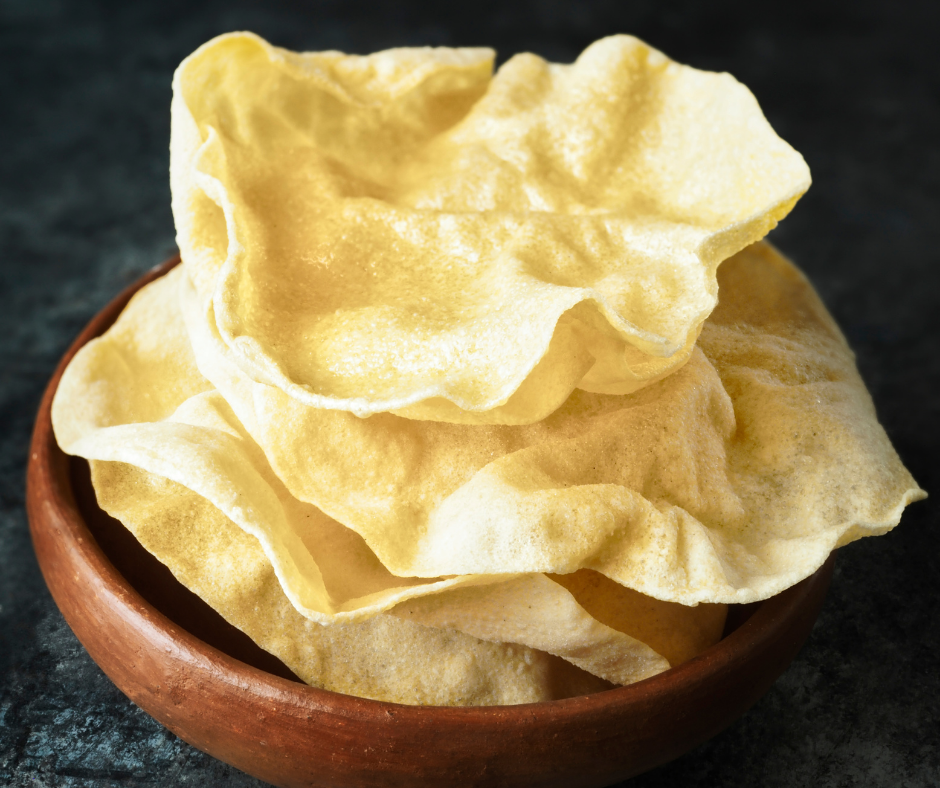 Order Papadum- 6 pieces  food online from Spices Of India Kitchen store, Irving on bringmethat.com