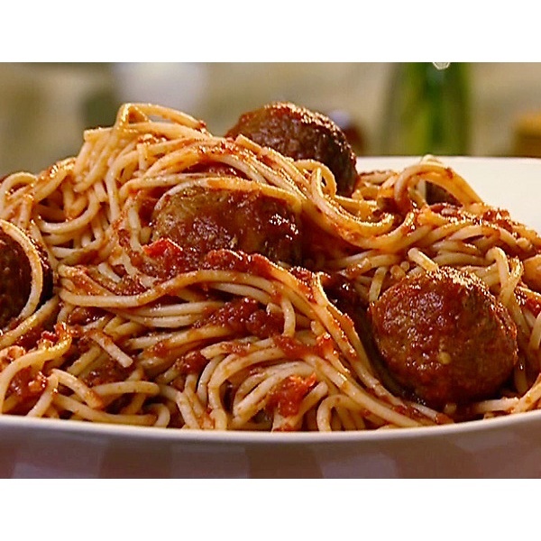 Order Spaghetti with Meatballs food online from Ameci Pizza & Pasta store, Granada Hills on bringmethat.com