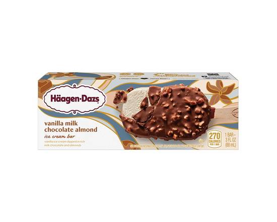 Order Haagen-Dazs Vanilla Milk Chocolate Almonds 3oz food online from Extra Mile 2001 store, Cypress on bringmethat.com
