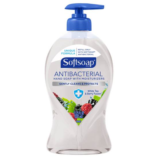 Order Softsoap Antibacterial Liquid Hand Soap Pump, White Tea and Berry, 11.25 OZ food online from CVS store, FRANKFORT on bringmethat.com