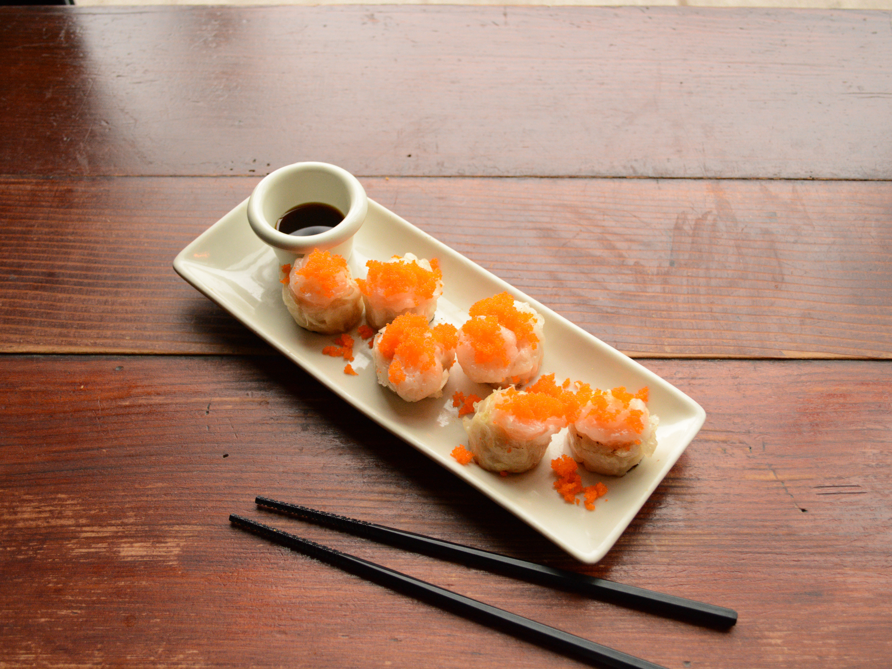 Order 6 Piece Shrimp Shumai Plate food online from Nuna Ramen store, Seattle on bringmethat.com