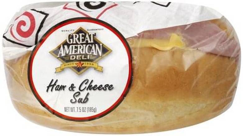 Order Great American Deli Ham & Cheese Sub food online from Energy Mart 3 store, Hendersonville on bringmethat.com