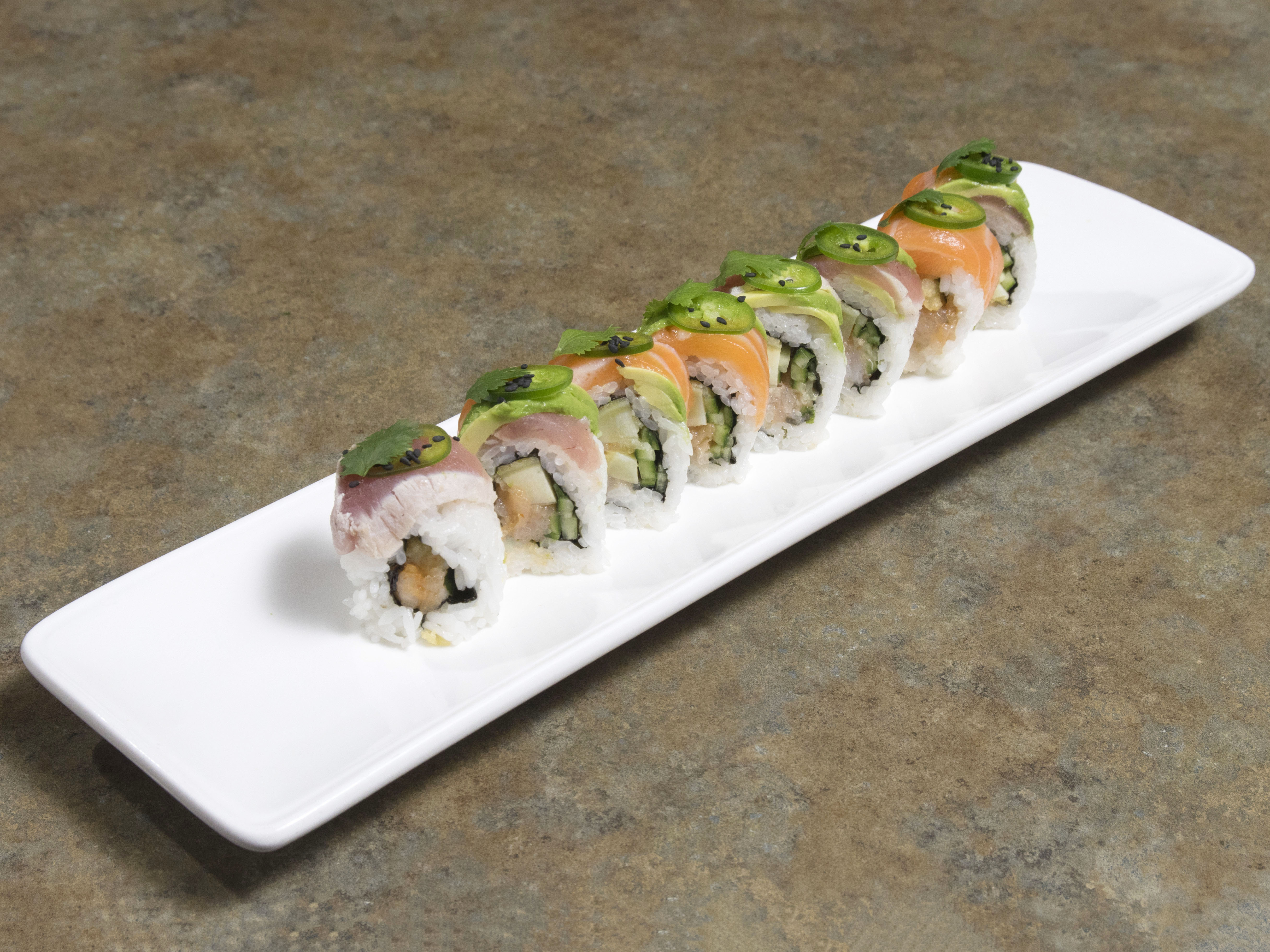 Order Happy Wife Roll food online from Sushi Lounge store, Poway on bringmethat.com