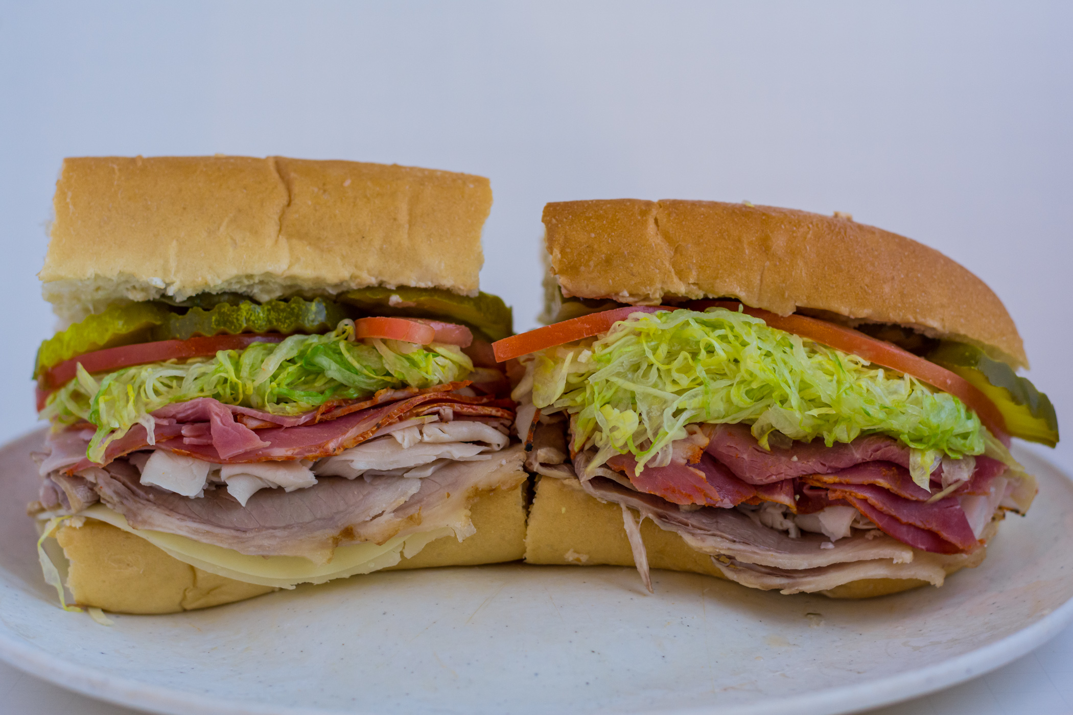 Order 7. Roast Beef, Turkey and Provolone Sub food online from Jersey Boyz Subs & Deli store, Overland Park on bringmethat.com