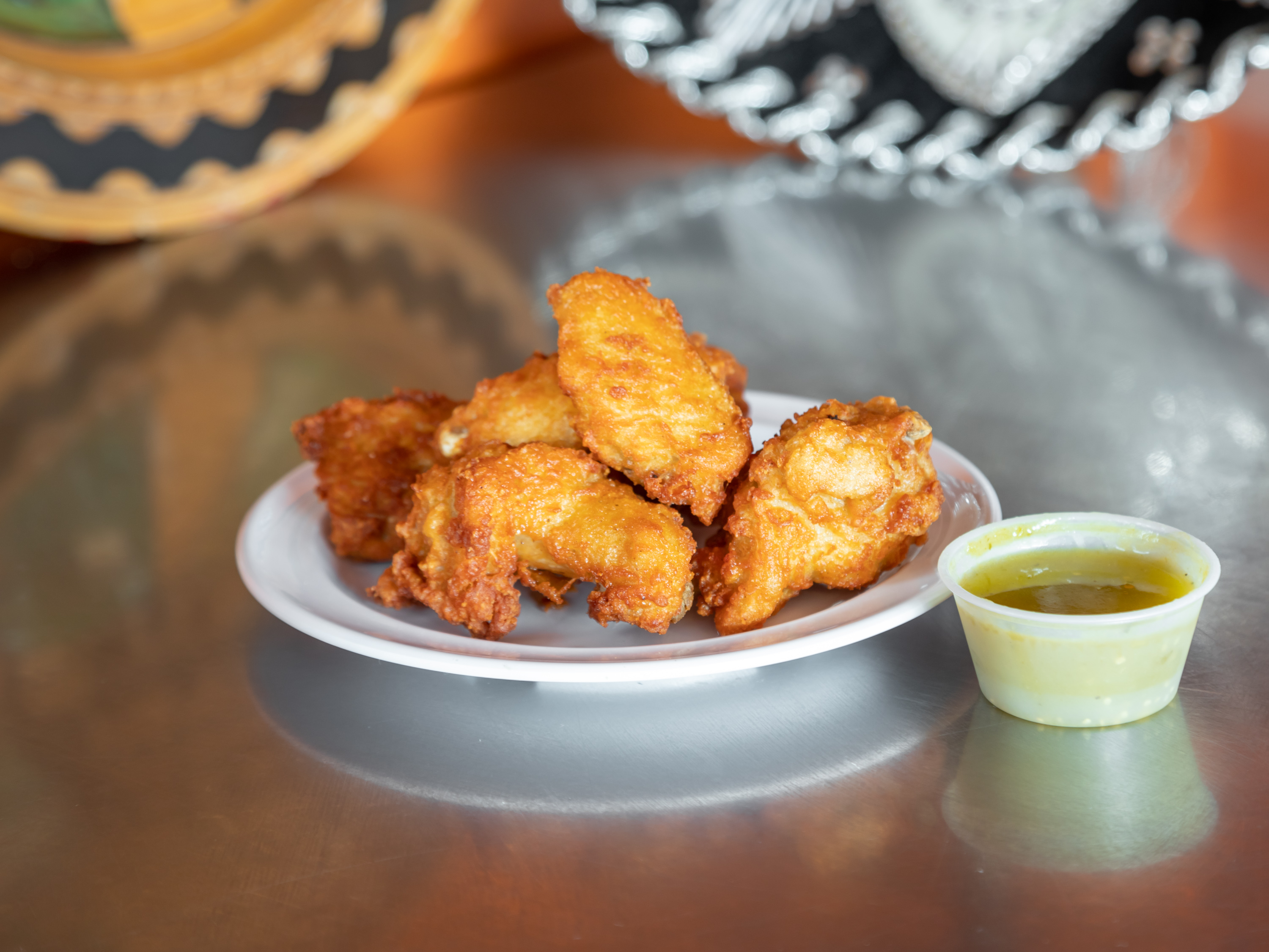 Order 6 Piece Chicken Wings food online from Mi Ranchito Tex-Mex store, Westfield on bringmethat.com