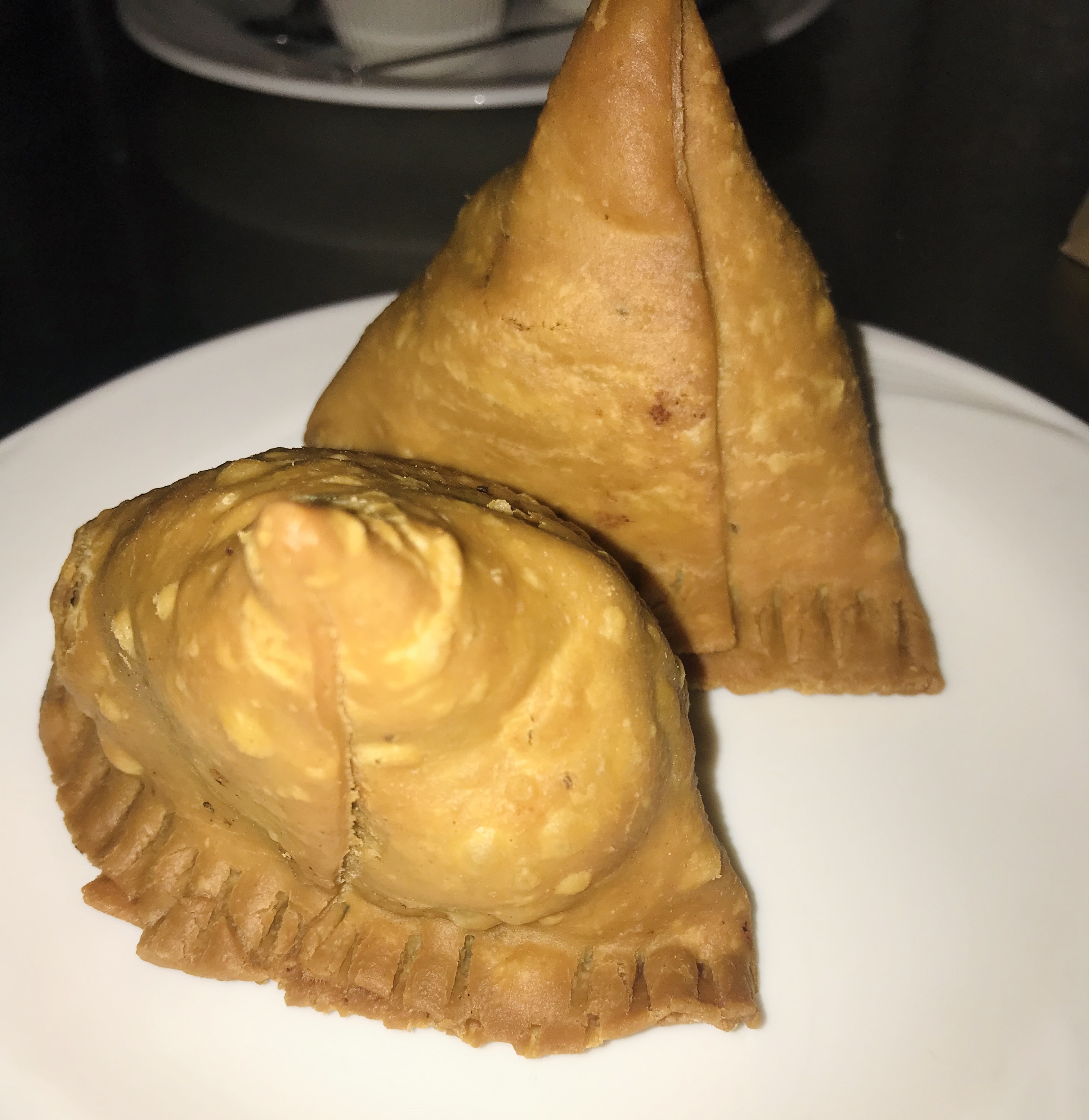 Order Meat Samosa (2 Pieces) food online from Darbar Restaurant store, Baltimore on bringmethat.com