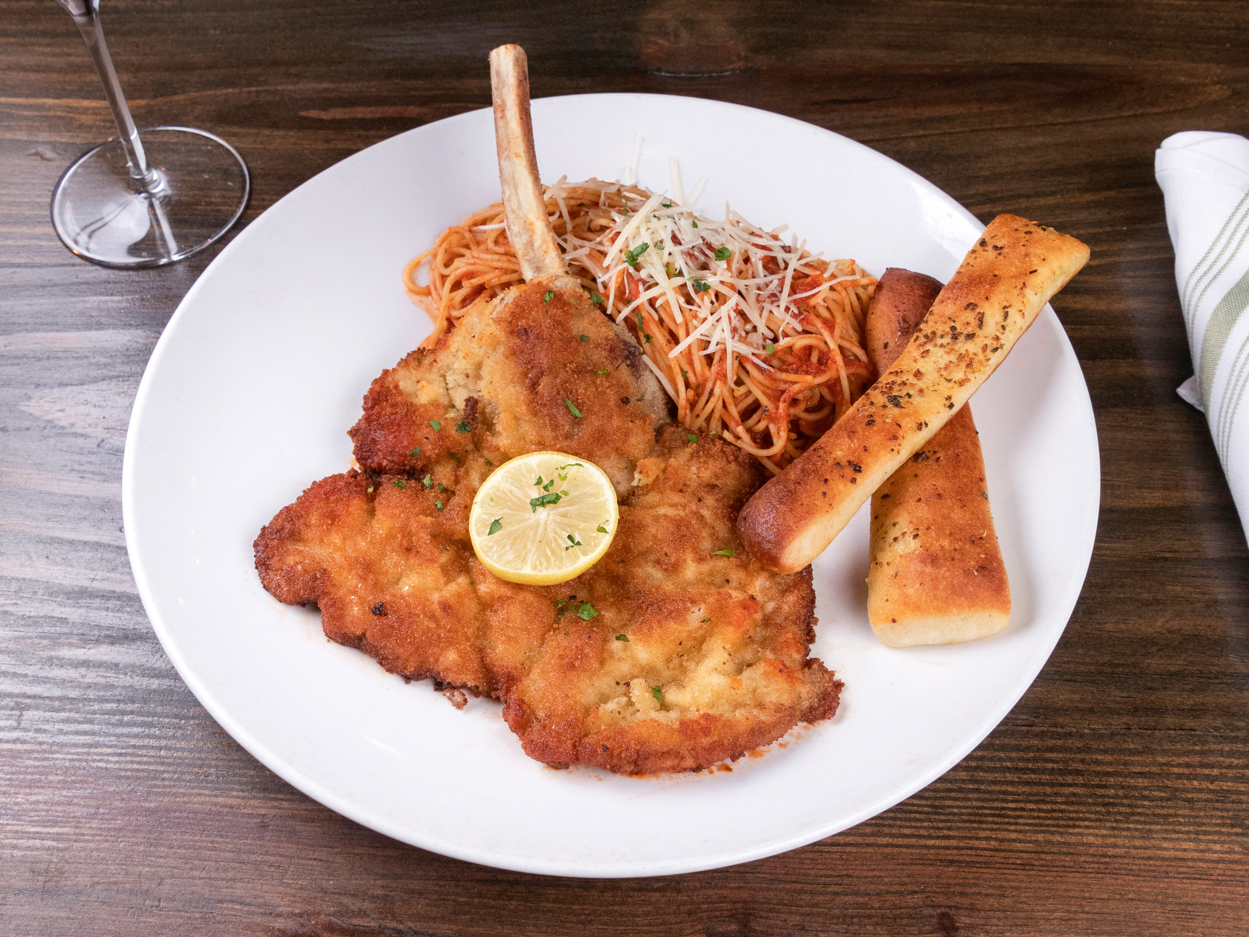 Order Veal Chop Milanese food online from Eataliano Kitchen store, Atlanta on bringmethat.com