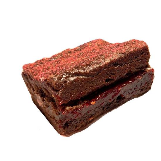 Order Ruby Red Raspberry Brownie food online from Pandora’S Cupcakes store, Tallmadge on bringmethat.com