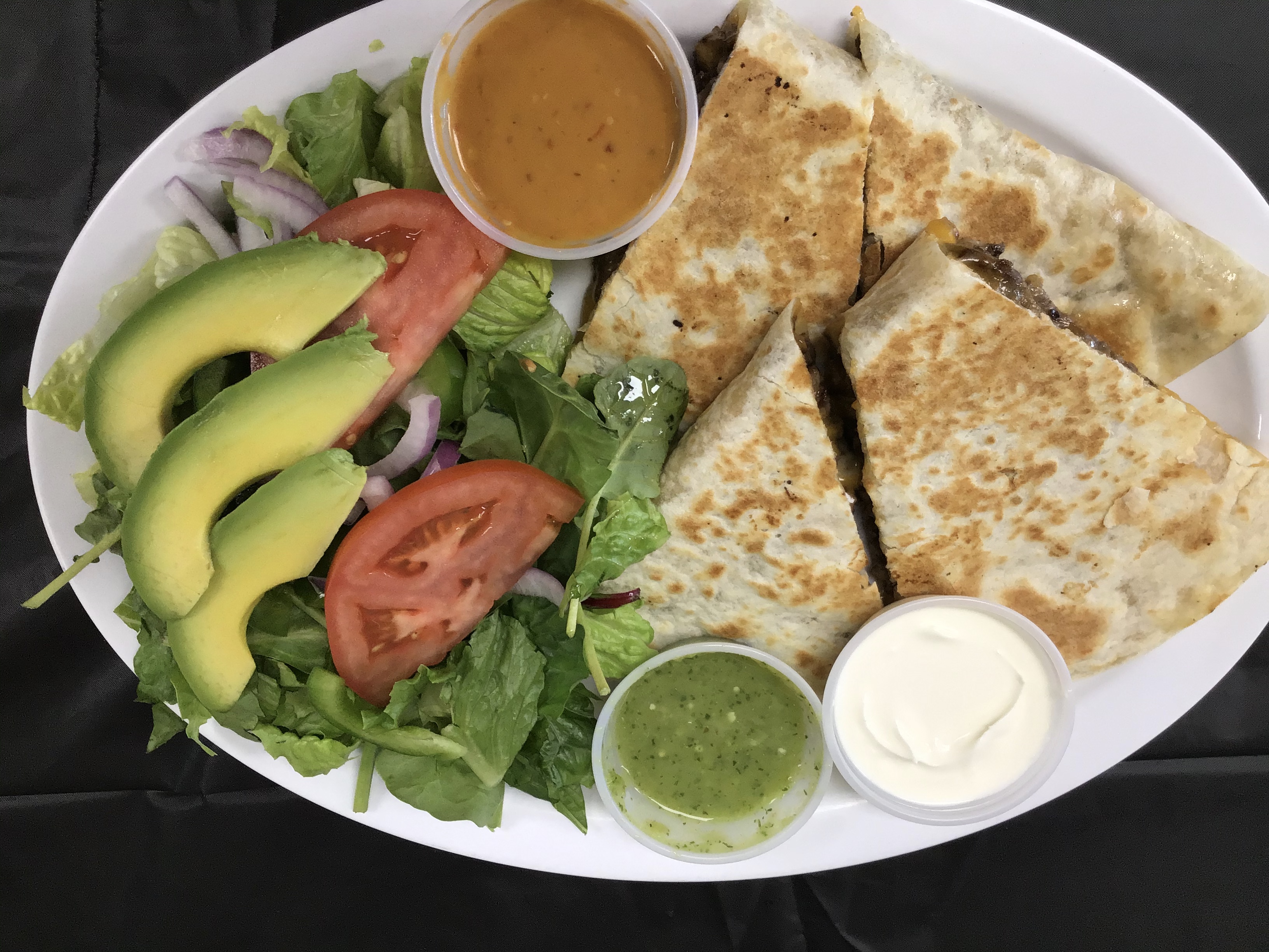 Order Chicken Quesadilla food online from Panchos Pizza store, Milford on bringmethat.com