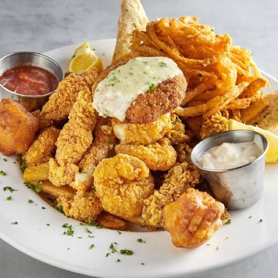 Order Seafood Platter food online from Copeland's of New Orleans - Slidell store, Slidell on bringmethat.com