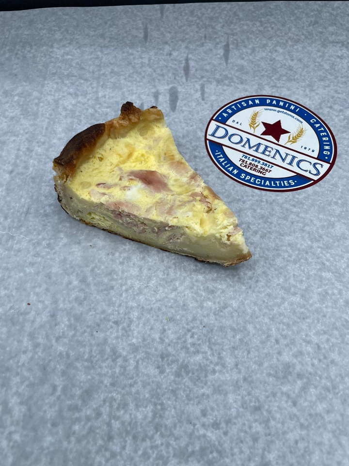 Order Quiche Ham & Provolone food online from Domenic's Italian Bakery store, Waltham on bringmethat.com