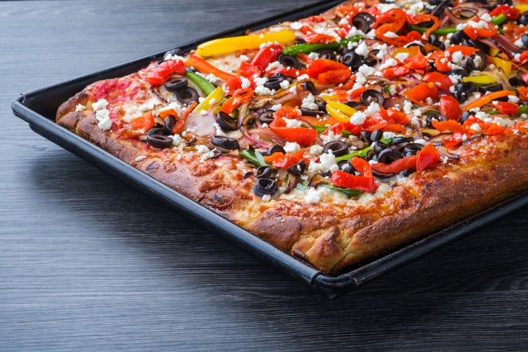 Order Sicilian Veggie Pizza food online from Slice House store, San Leandro on bringmethat.com