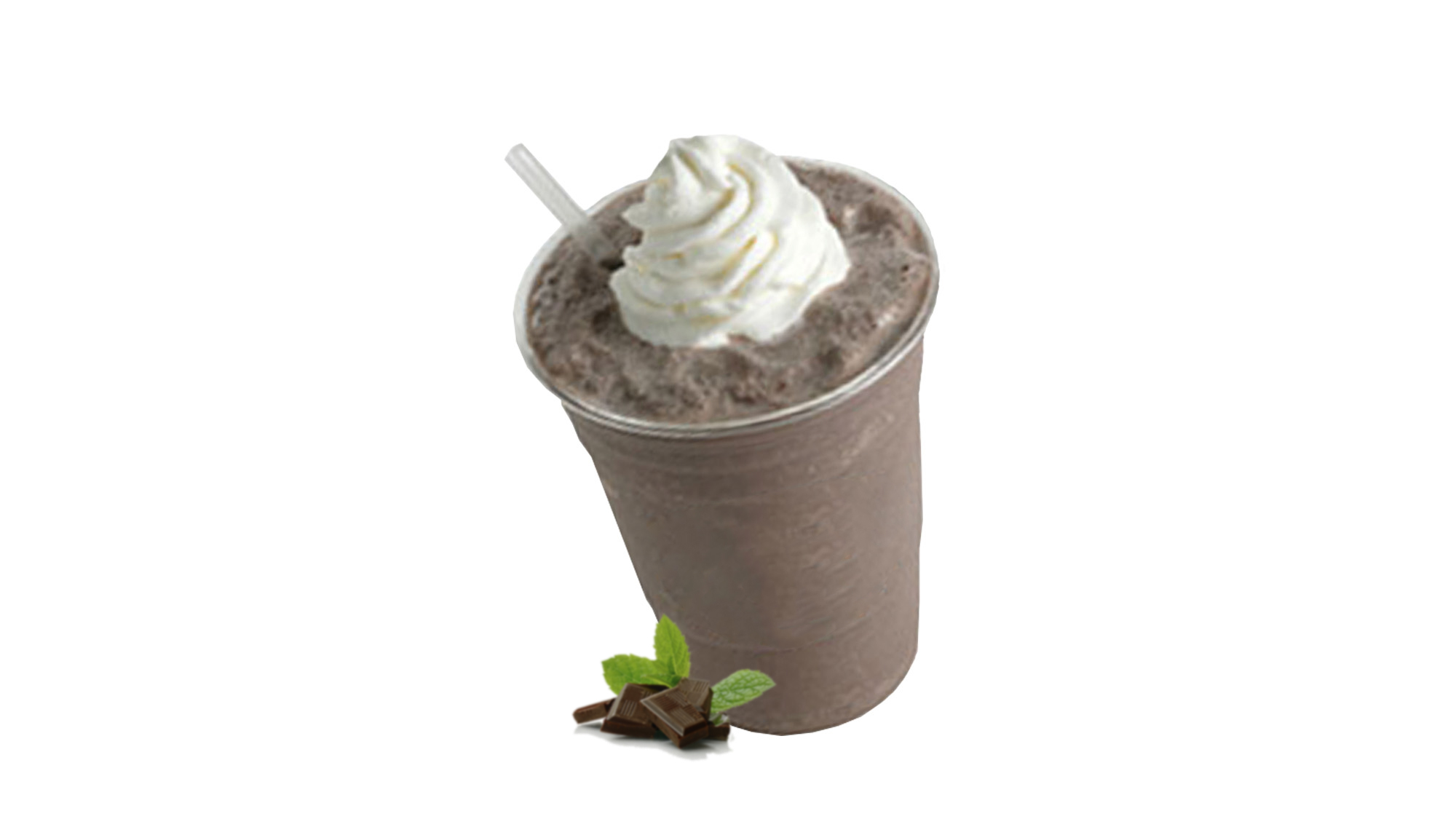 Order Chocolate Mint Iced-Blended Coffee food online from Rainbow Donuts store, Norwalk on bringmethat.com