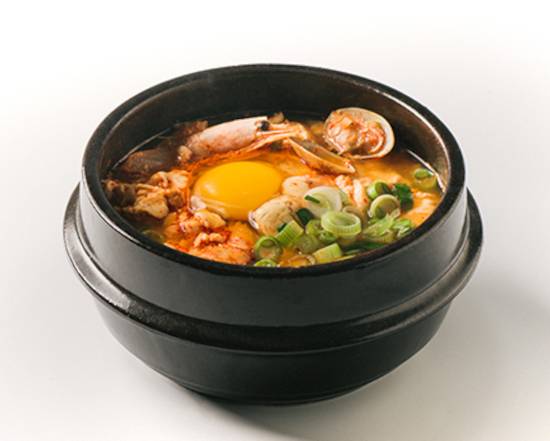 Order Tofu Stew With Seafood (Soon Doo Boo Cchigue) food online from Ombu Grill store, Los Angeles on bringmethat.com