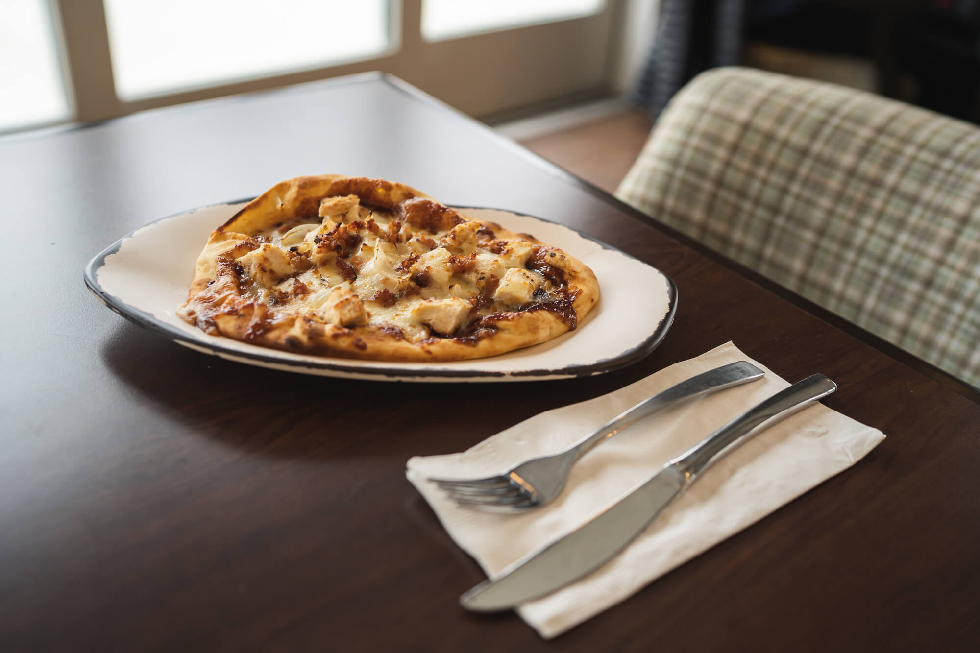 Order BBQ Chicken Pizza food online from The Greens Bistro store, Ashland on bringmethat.com
