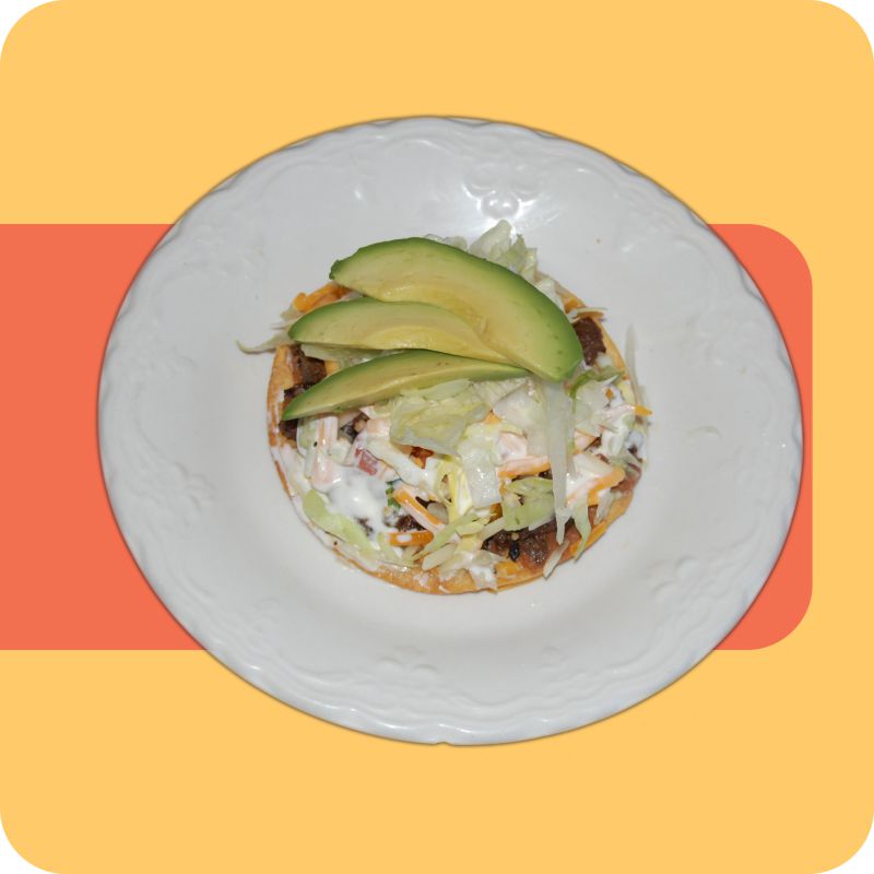 Order Tostada food online from El Tikal Restaurant store, Lynn on bringmethat.com