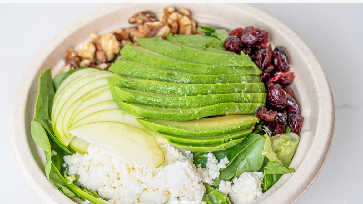 Order Apple Walnut Salad - Vegetarian/GF food online from Livite Juices store, Brookline on bringmethat.com