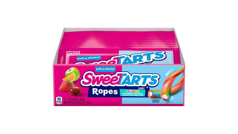 Order Sweetarts Twisted Rainbow Ropes- Pack Of 12 food online from Red Roof Market store, Lafollette on bringmethat.com