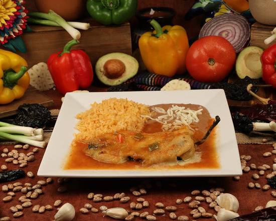 Order Chile Relleno food online from La Choza Mexican & Seafood Restaurant store, City of Industry on bringmethat.com