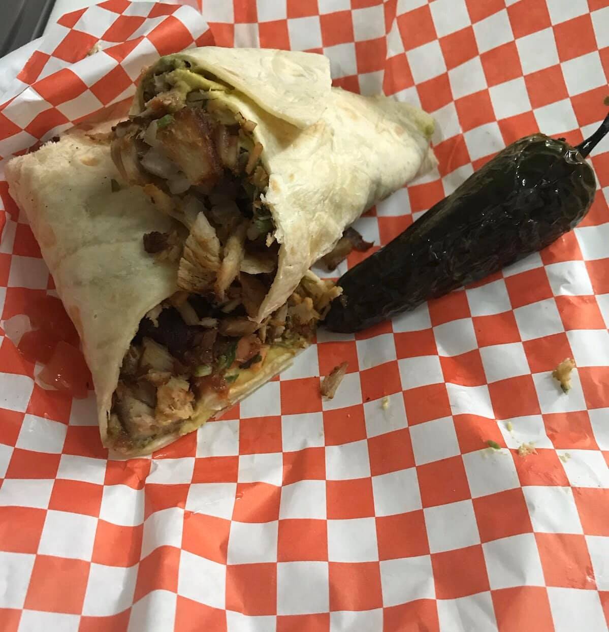 Order Burritos food online from La Catrina Street Tacos store, Greenville on bringmethat.com