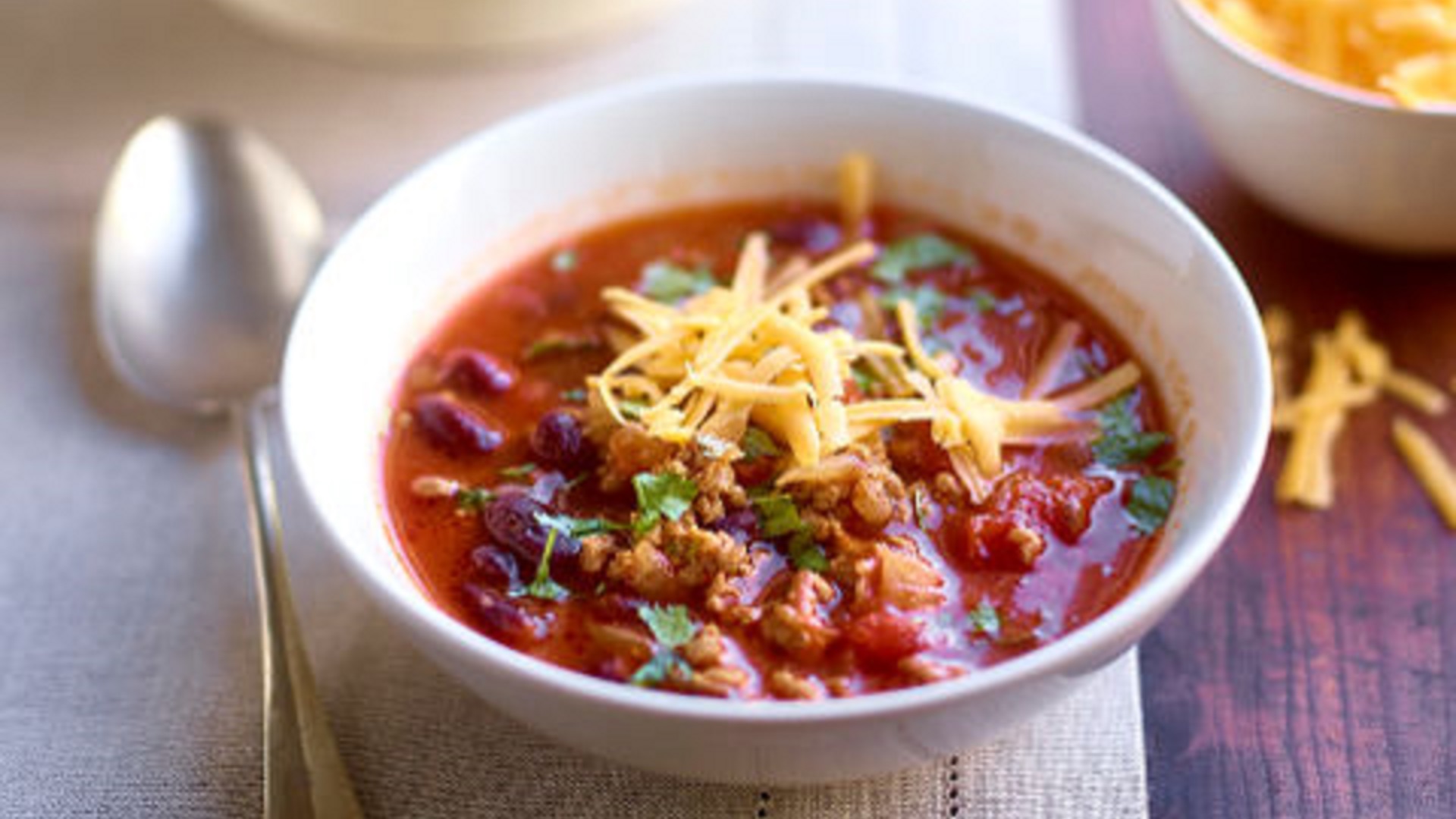 Order Chili Soup food online from Four Breakfast & More store, Champaign on bringmethat.com