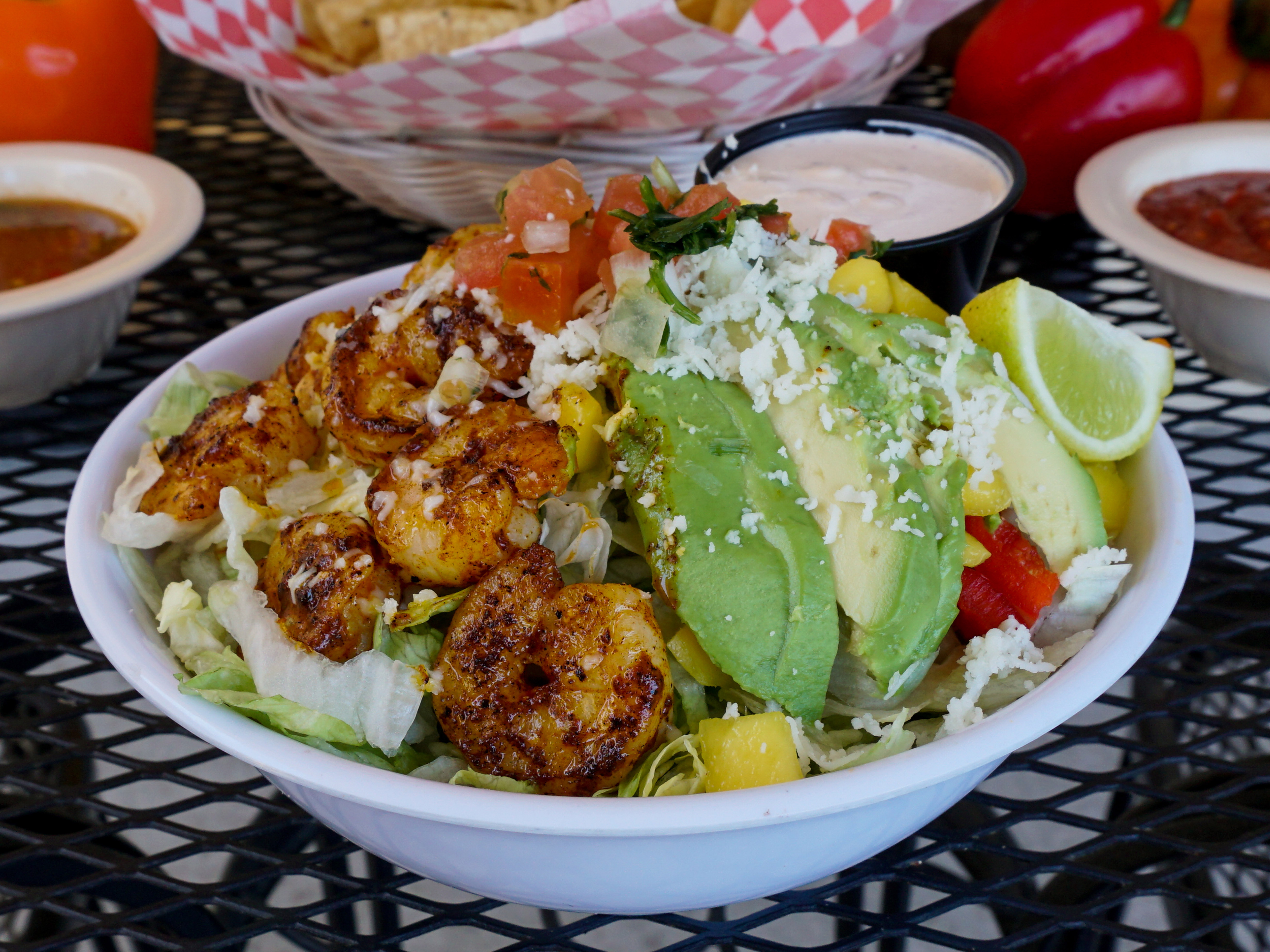 Order Shrimp Bowl food online from Mi Ranchito Mexican Restaurant store, San Diego on bringmethat.com