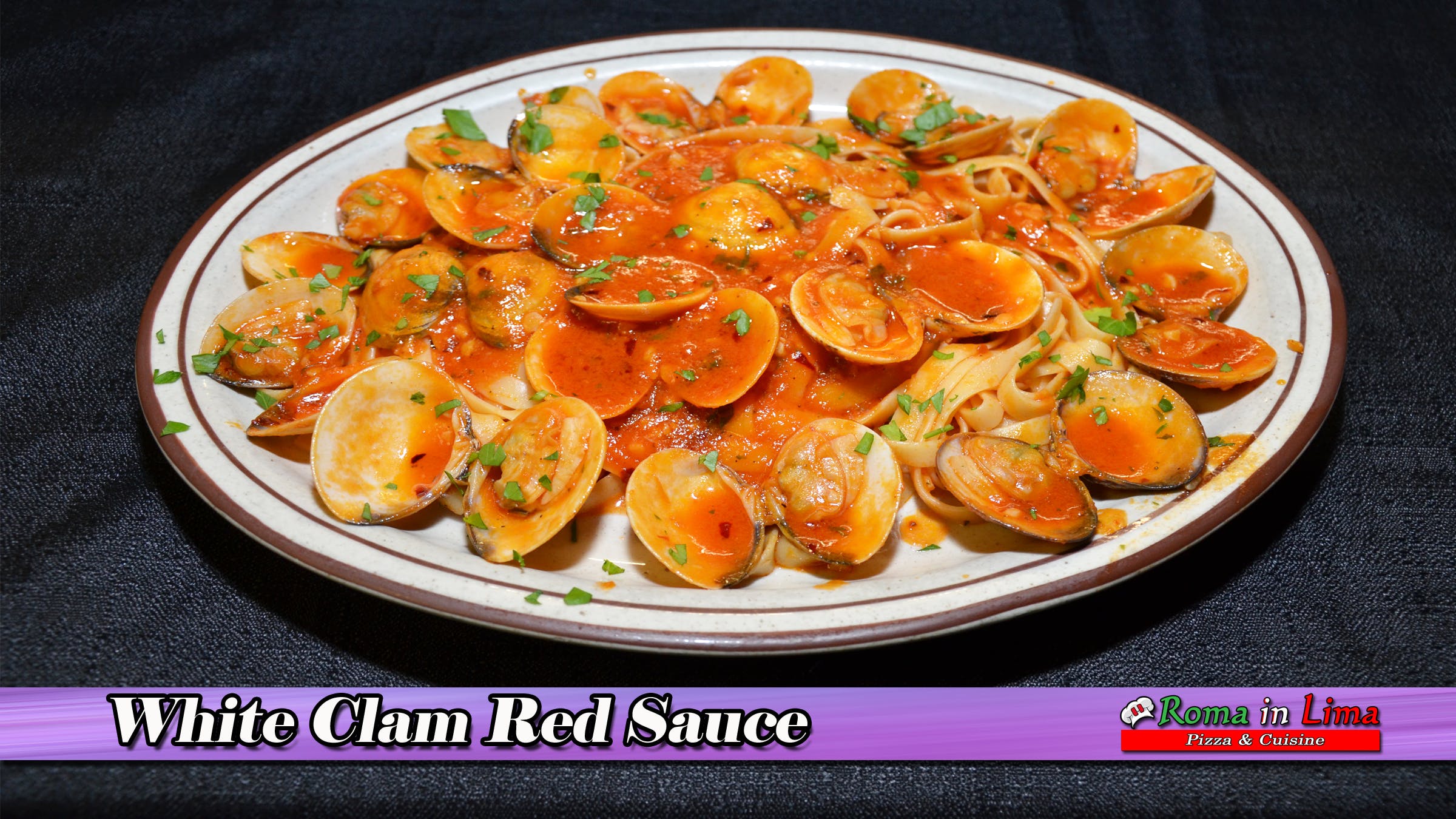 Order Spaghetti Marinara White Clams - Pasta food online from Roma In Lima Pizza & Cuisine store, Immokalee on bringmethat.com