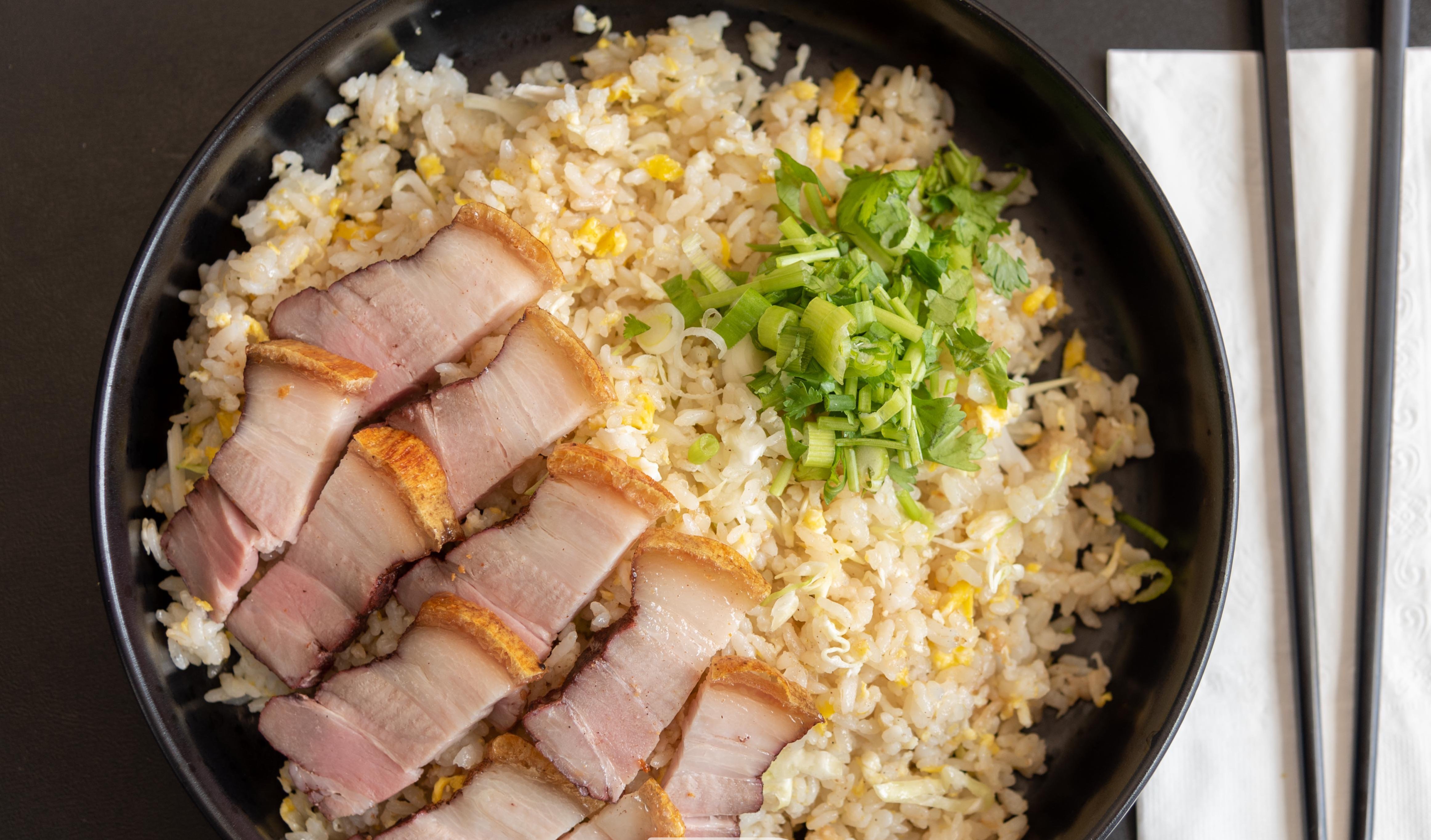 Order House Fried Rice with Belly food online from Saiga store, Irvine on bringmethat.com
