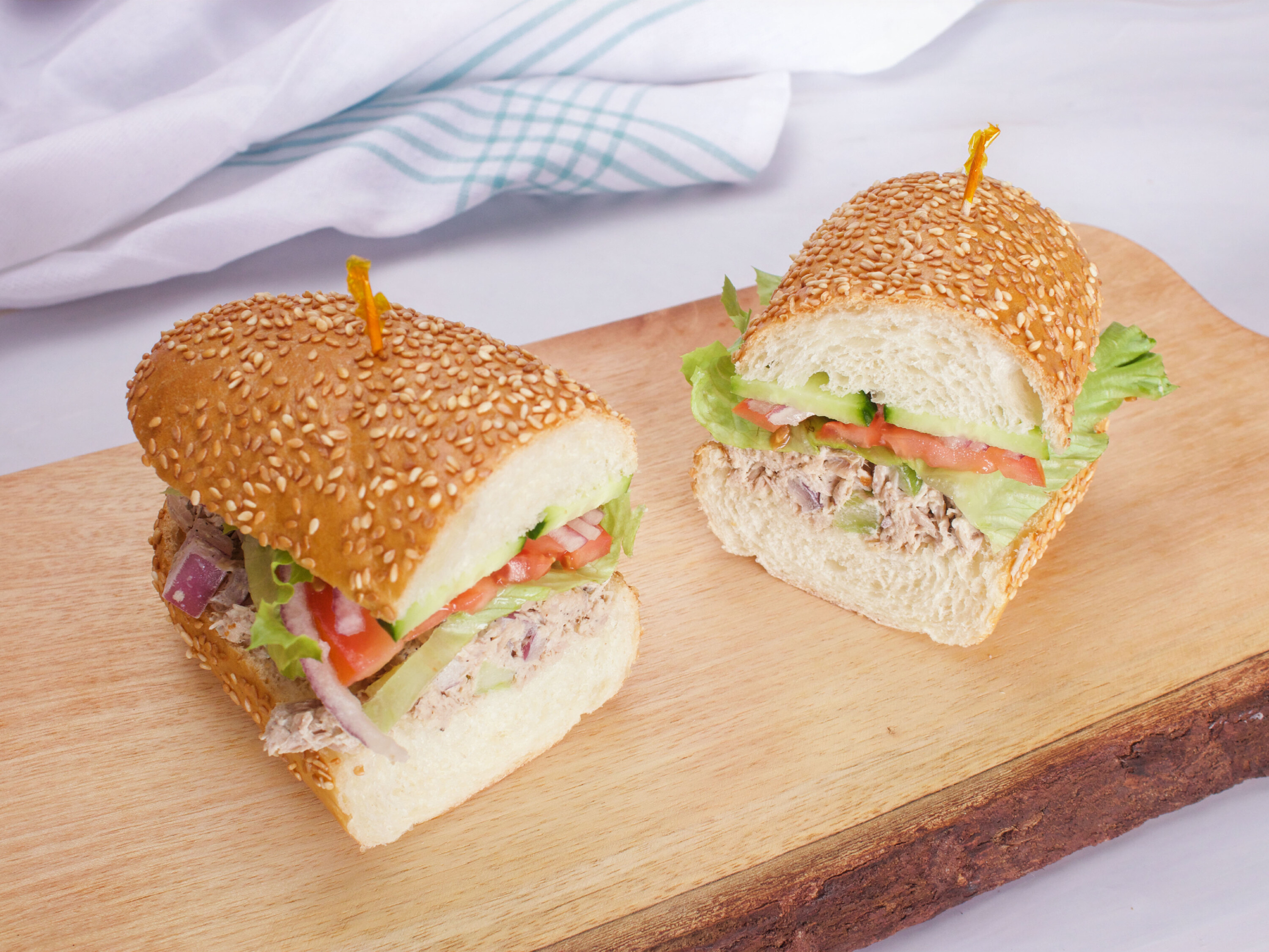 Order Tuna Salad Sandwich food online from Bagel Street Cafe store, Walnut Creek on bringmethat.com
