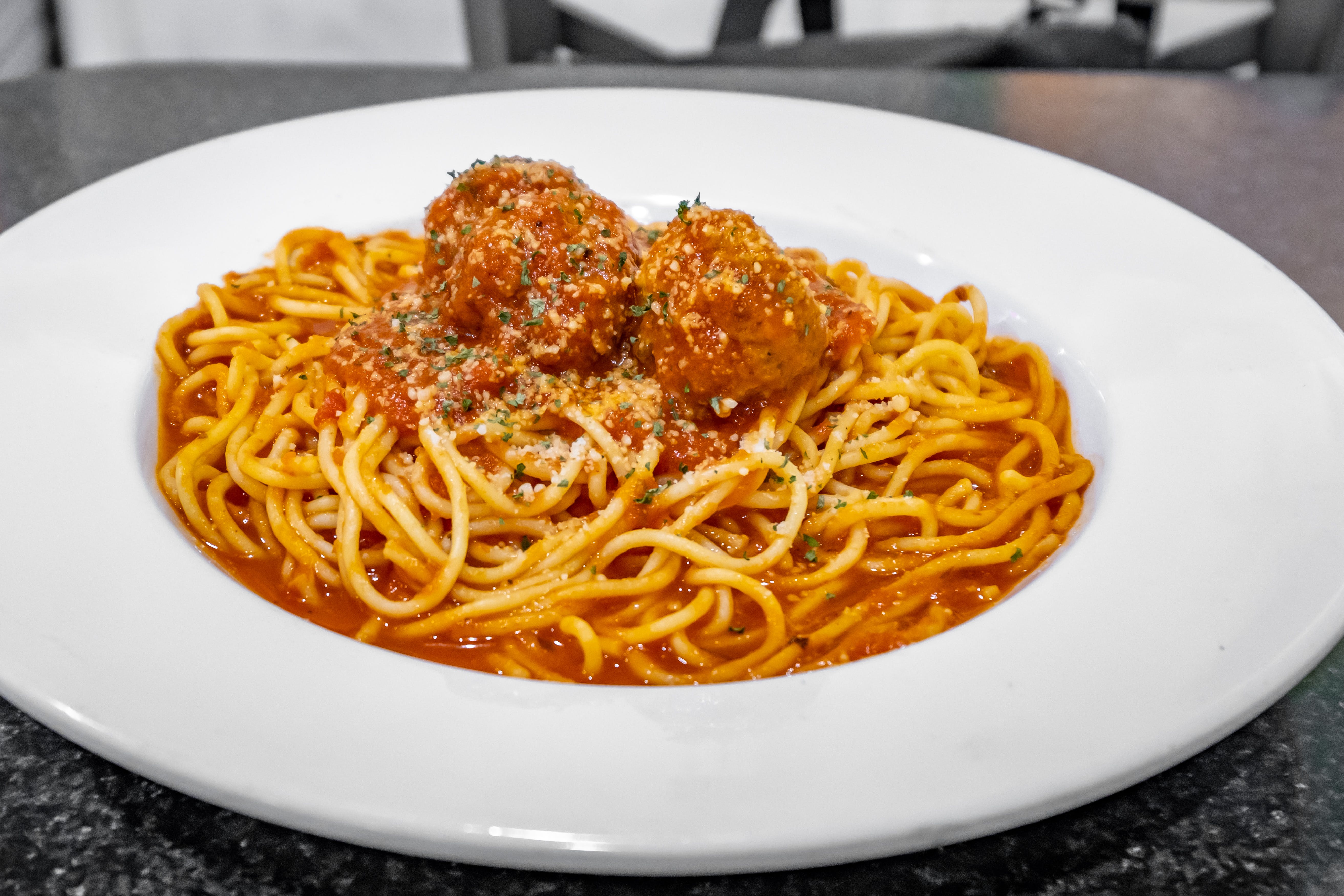 Order Spaghetti with Meatballs - Pasta food online from Brother's Pizza store, Newville on bringmethat.com