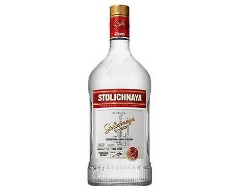 Order Stolichnaya, 1.75L vodka (40.0% ABV) food online from House Of Wine store, New Rochelle on bringmethat.com