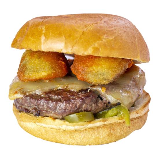 Order Volcano Burger food online from Mr. Broast store, Lombard on bringmethat.com