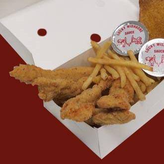 Order 5 pc Pop Chicken Finger Dinner food online from Lucky Wishbone store, Tucson on bringmethat.com
