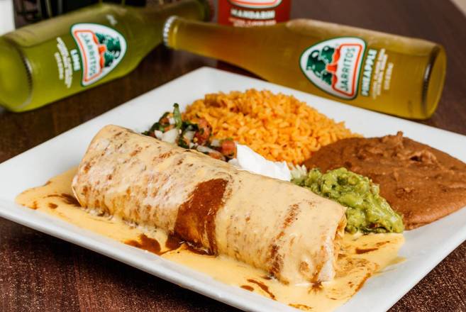Order #70 Chimichanga food online from Meno's Mexican Grill on E. Stan Schleuter Loop store, Killeen on bringmethat.com