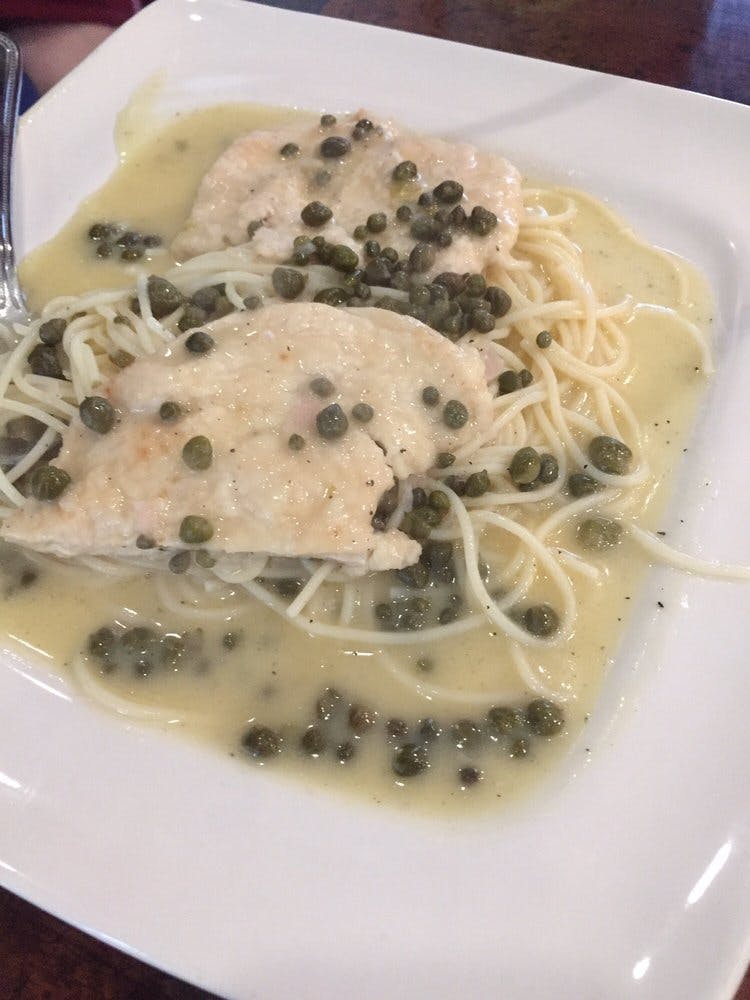 Order Chicken Piccata - Entree food online from Tuscany Italian Bistro store, Lake Worth on bringmethat.com