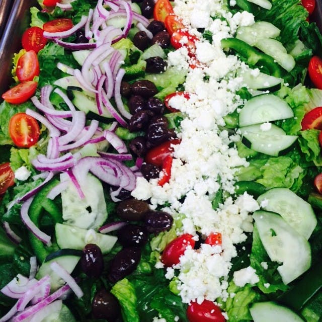 Order Greek Salad Catering - Small (Serves 10-12 People) food online from Tony Roni store, Bala Cynwyd on bringmethat.com