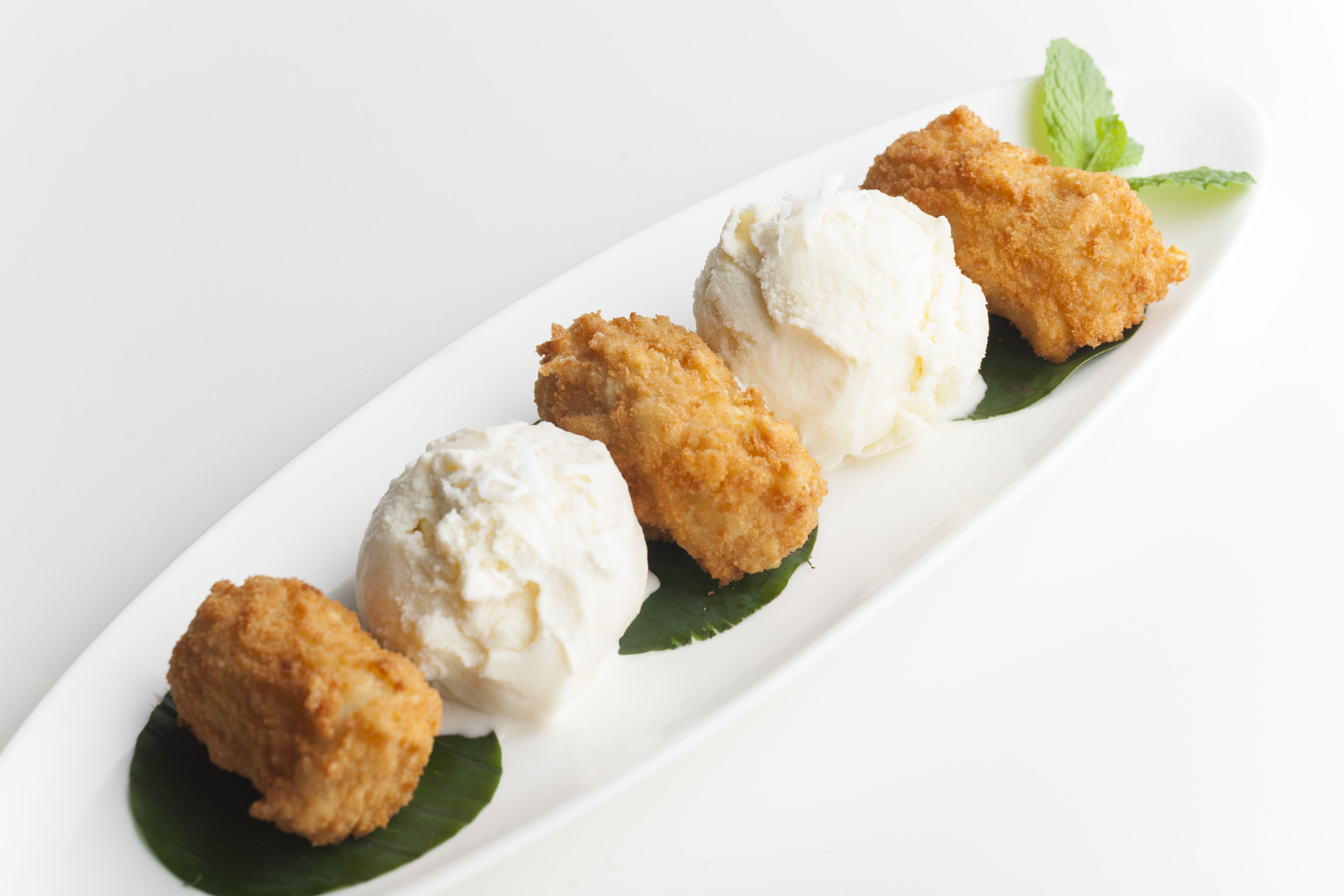 Order Fried Banana with Ice Cream food online from Somewhere In Bangkok store, Avon on bringmethat.com