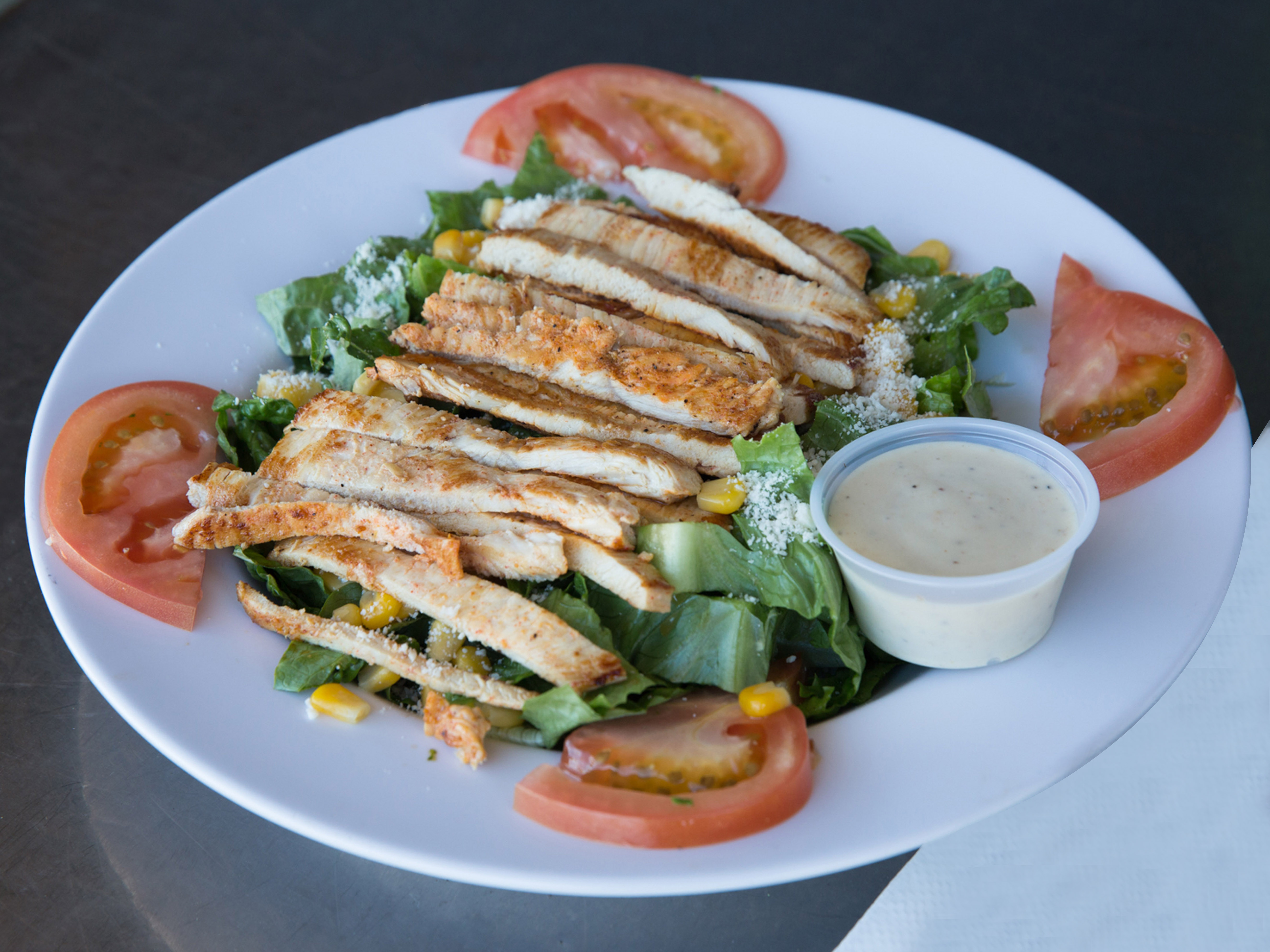 Order Caesar Salad with Chicken food online from Great Mex store, Newport Beach on bringmethat.com