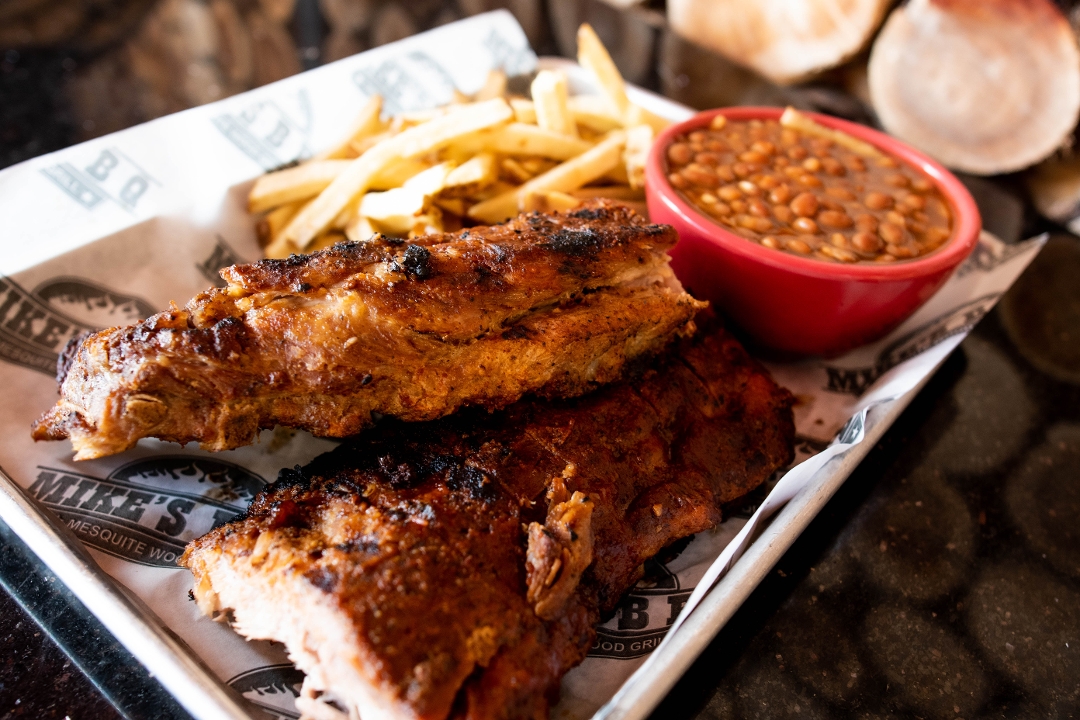 Order Full Rack Baby Back Ribs food online from Mike Bbq store, Escondido on bringmethat.com