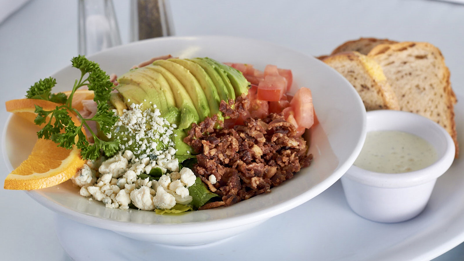 Order Cobb Salad food online from Famous Label’s Delicatessen store, Los Angeles on bringmethat.com