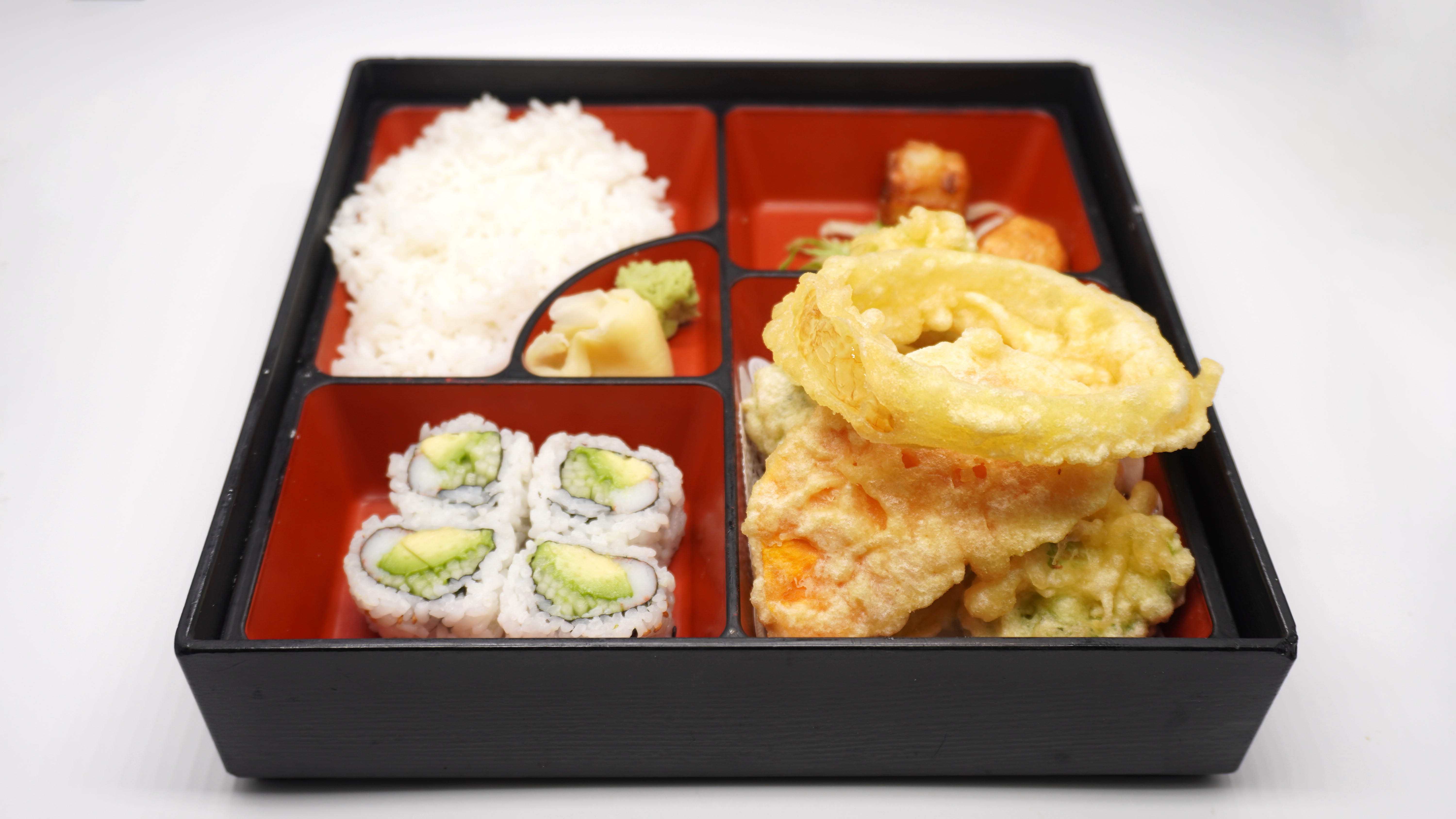 Order Vegetable Tempura Bento Box Lunch Special food online from Mizu Japanese Restaurant store, Niles on bringmethat.com