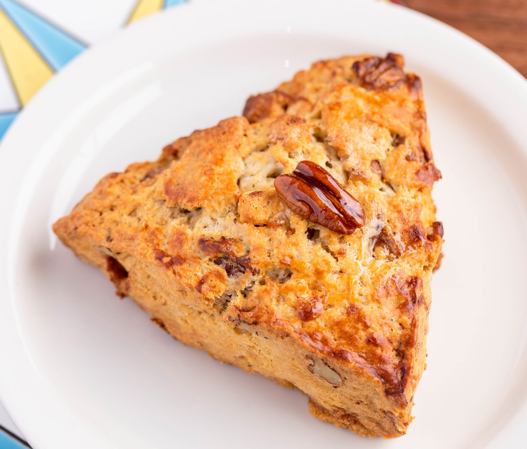 Order Scone - White Chocolate Pecan food online from Urth Caffe store, Hawthorne on bringmethat.com