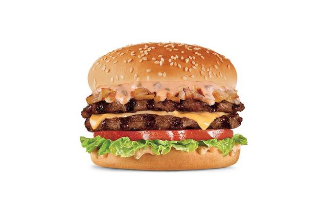 Order Cali Classic Double Cheeseburger food online from Hardee's 1637 store, Kinston on bringmethat.com