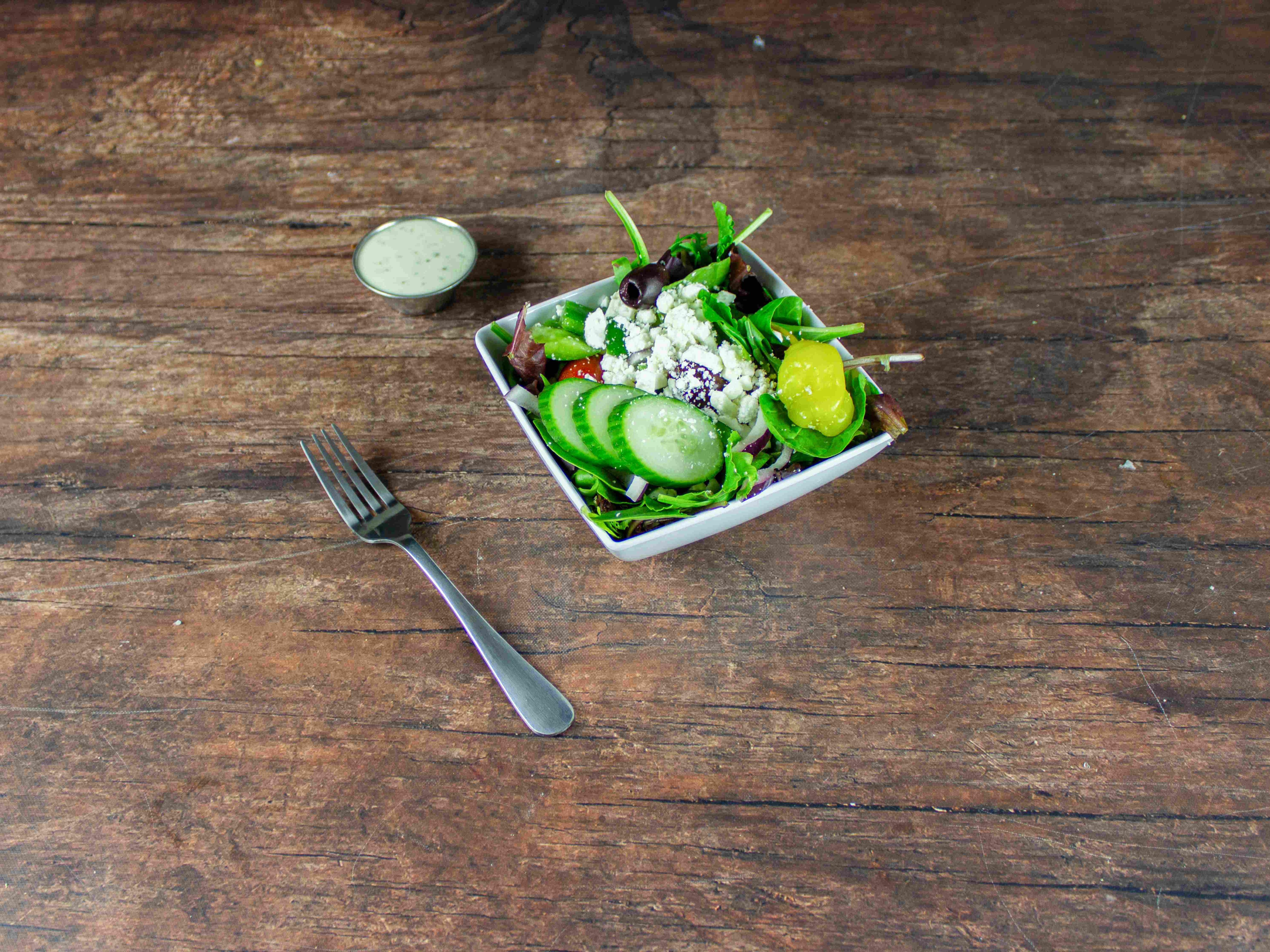 Order Greek Salad food online from South Street Cafe store, Waltham on bringmethat.com