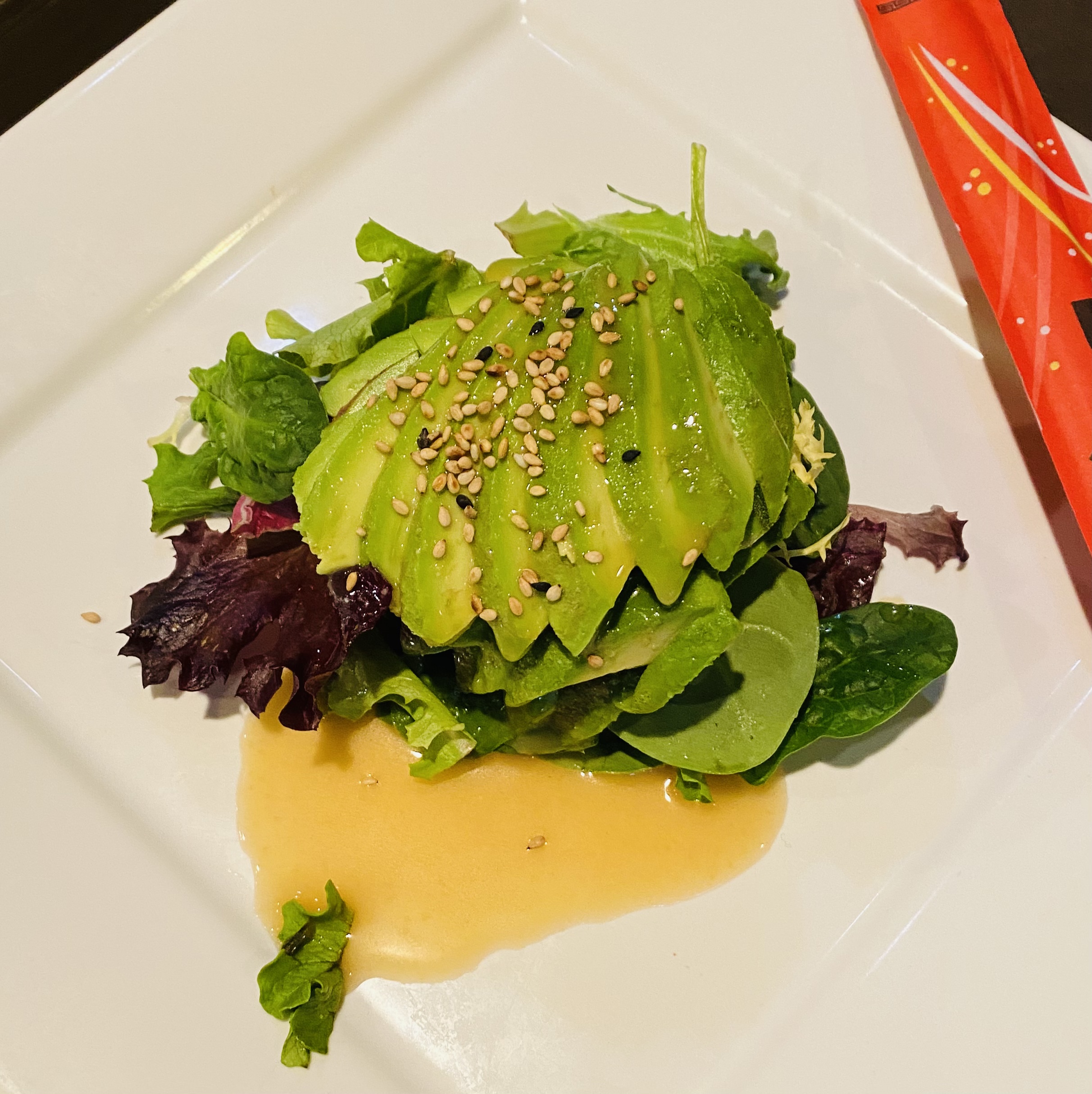 Order Avocado Salad with Miso Dressing 油果沙拉 food online from Asia Cafe store, Fredericksburg on bringmethat.com