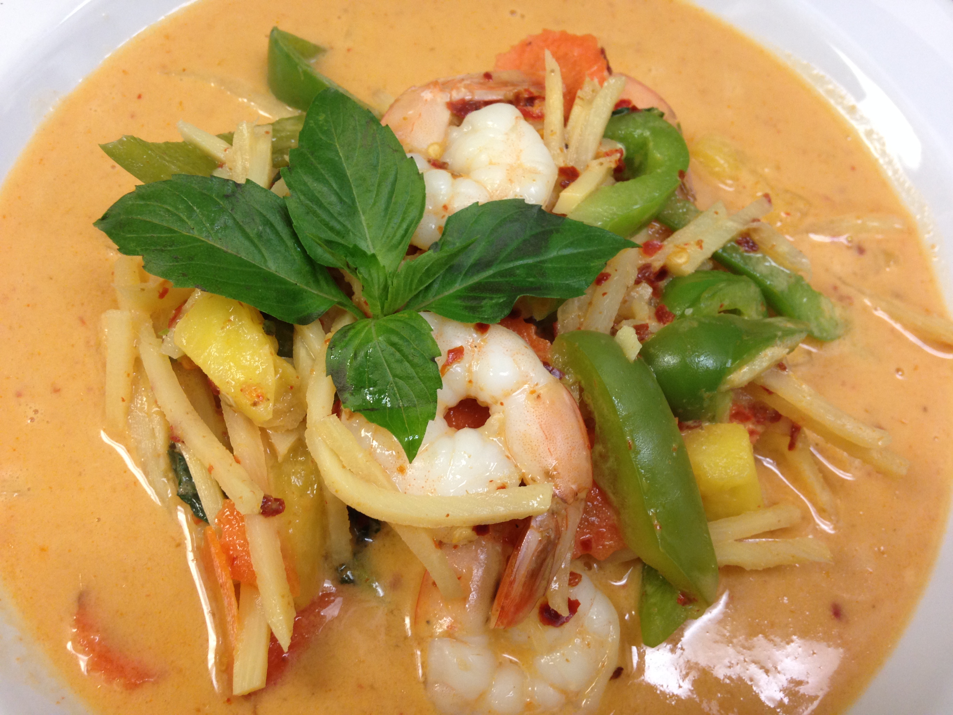 Order 3.Pineapple Red Curry food online from Jewel of Siam Restaurant store, Orland Park on bringmethat.com