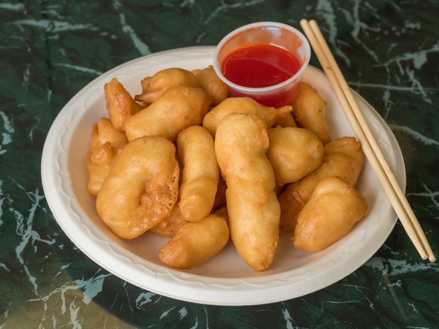 Order 90. Large Sweet and Sour Chicken food online from Bruce Lee Ii store, Halethorpe on bringmethat.com