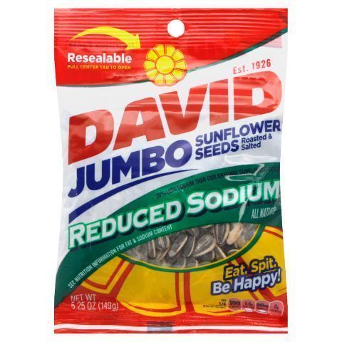Order David Reduced Sodium Seeds 5.25oz food online from Stripes store, Canyon Lake on bringmethat.com