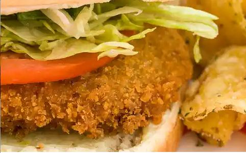 Order Crab Burger food online from Office Hours Sandwich Shop store, Lafayette on bringmethat.com